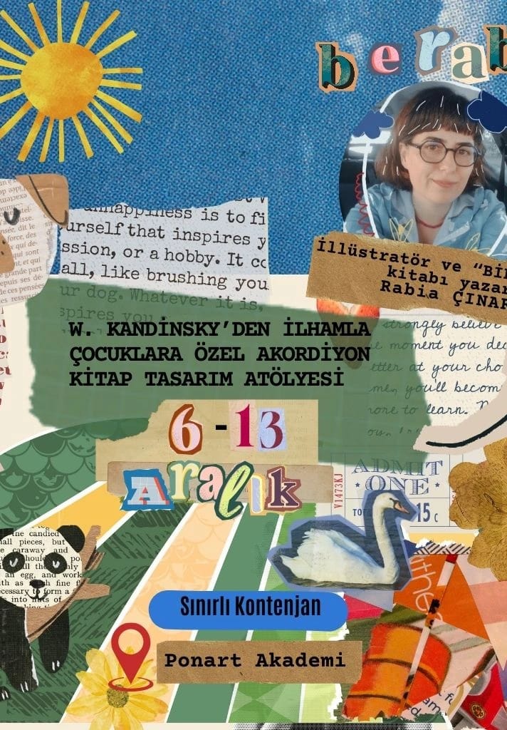 Yaratıcı Drama ile W. Kandinsky'den İlhamla Çocuklara Özel Akordiyon Kitap Tasarım Atölyesi