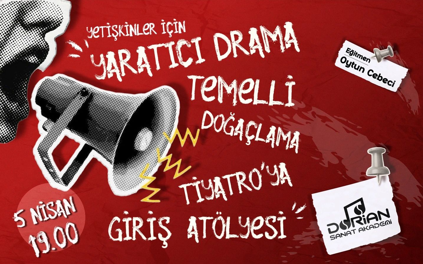 Yaratıcı Drama Temelli Doğaçlama Tiyatro’ya Giriş Atölyesi