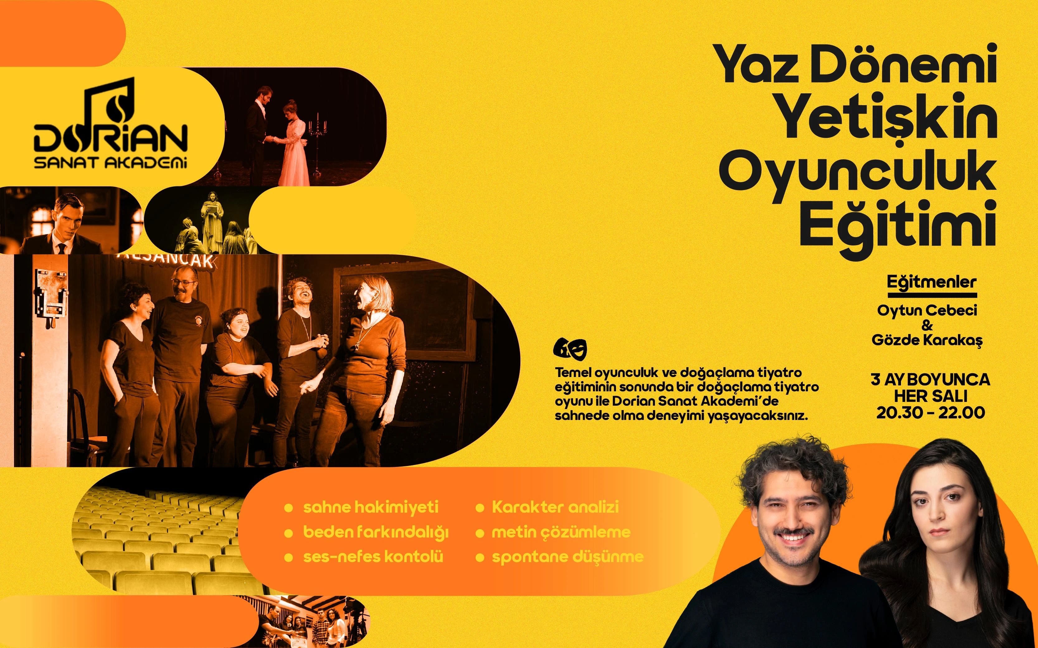 Yaz Dönemi Yetişkin Oyunculuk Eğitimi