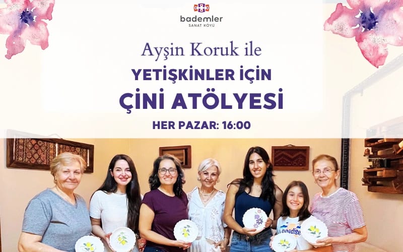 Yetişkinler için Çini Atölyesi poster