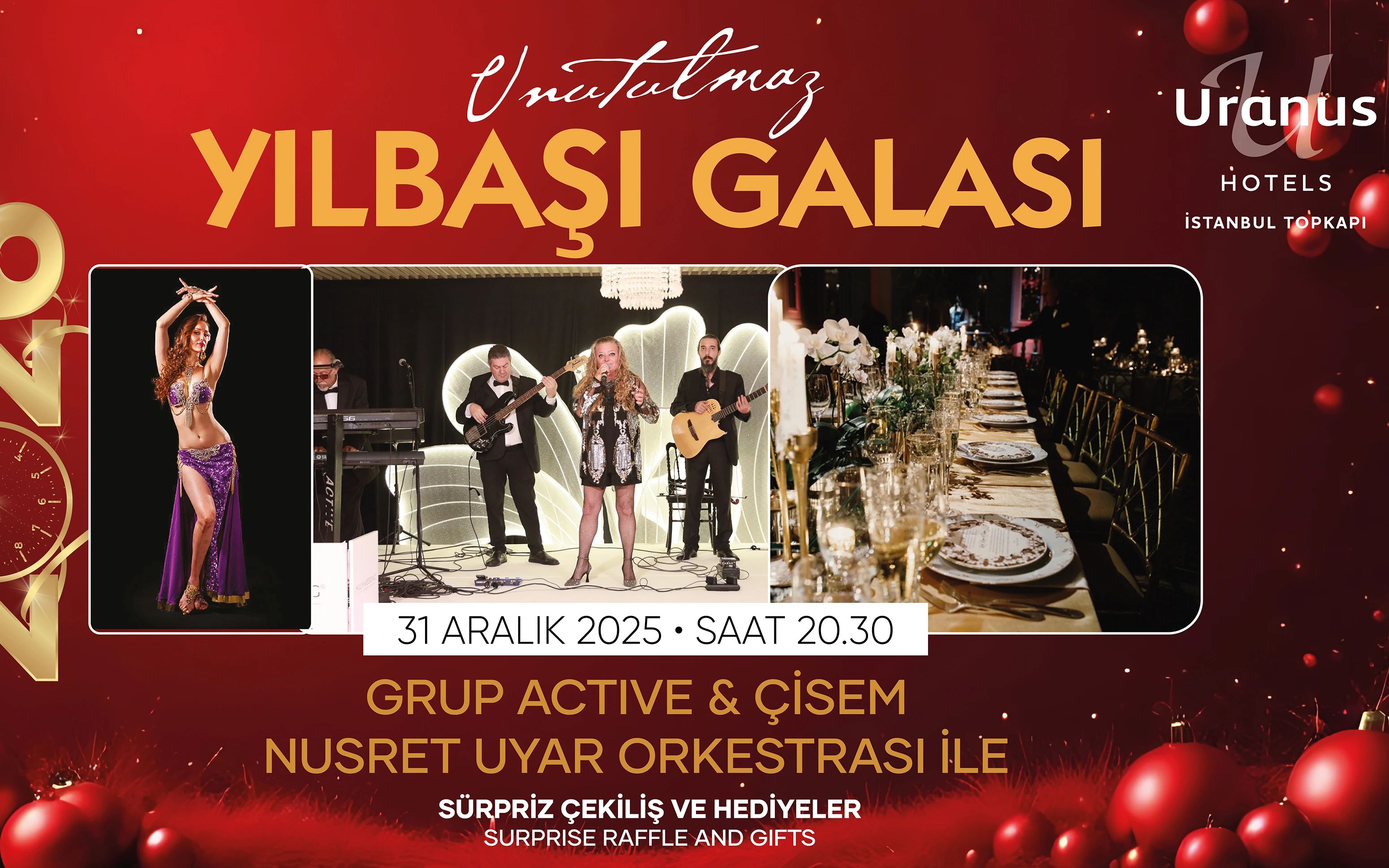 Yılbaşı 2026 Galası - Uranus Hotels
