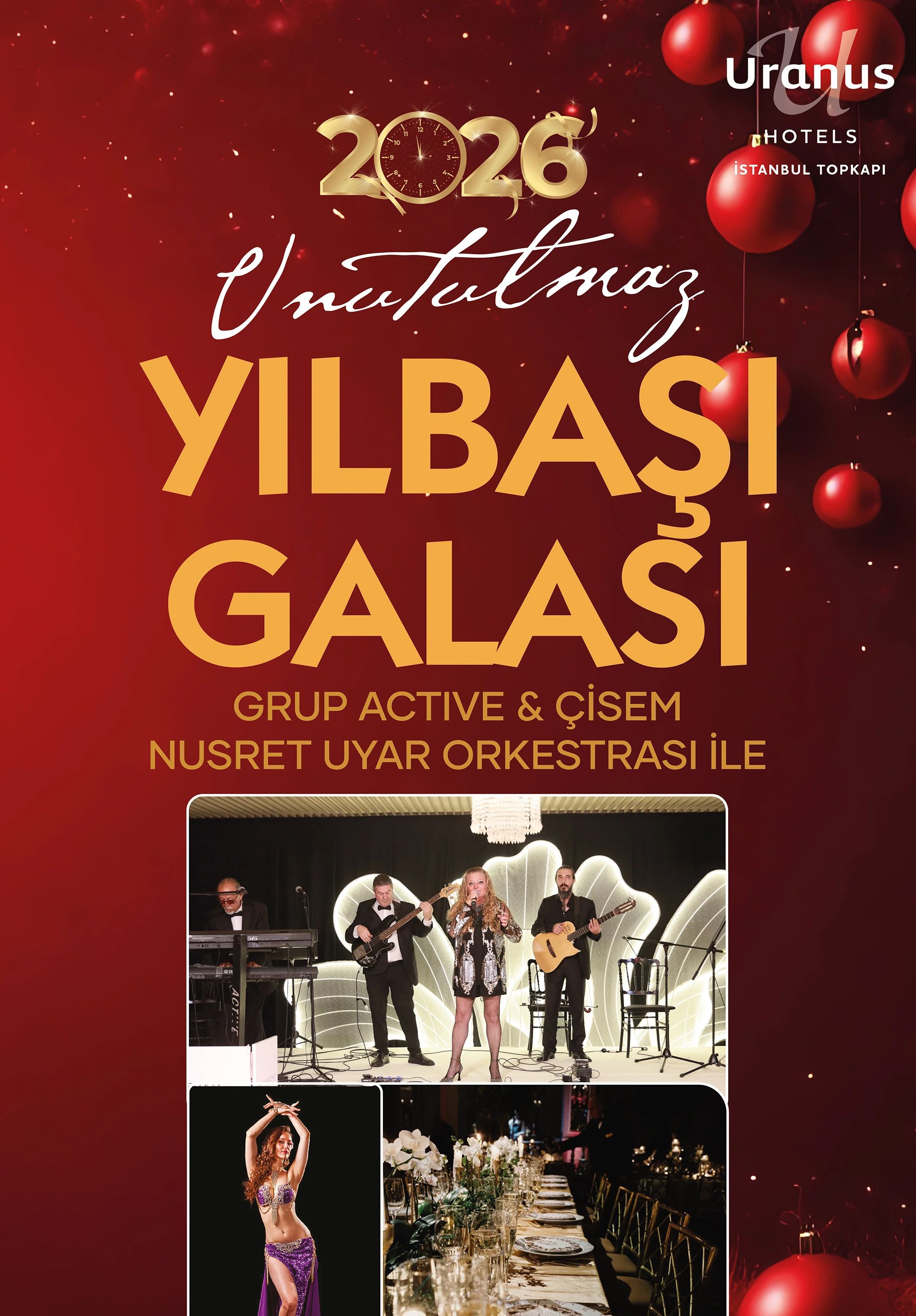 Yılbaşı 2026 Galası - Uranus Hotels