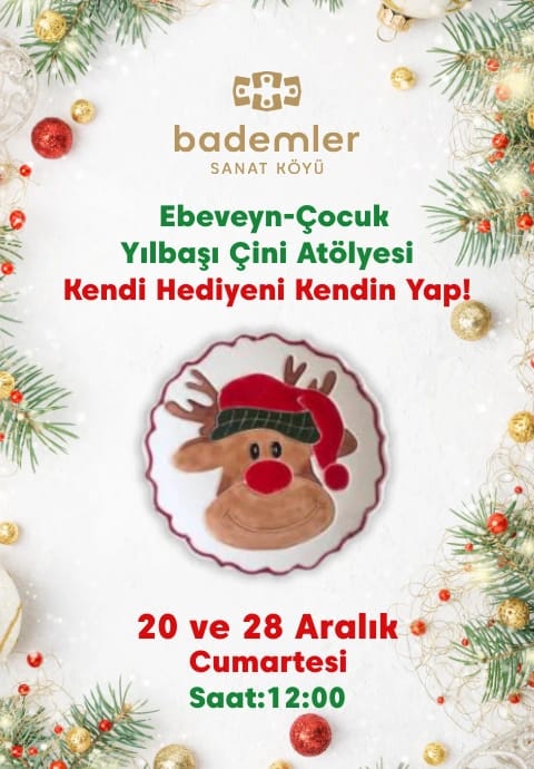 Yılbaşı Çini Atölyesi Kendi Hediyeni Kendin Yap
