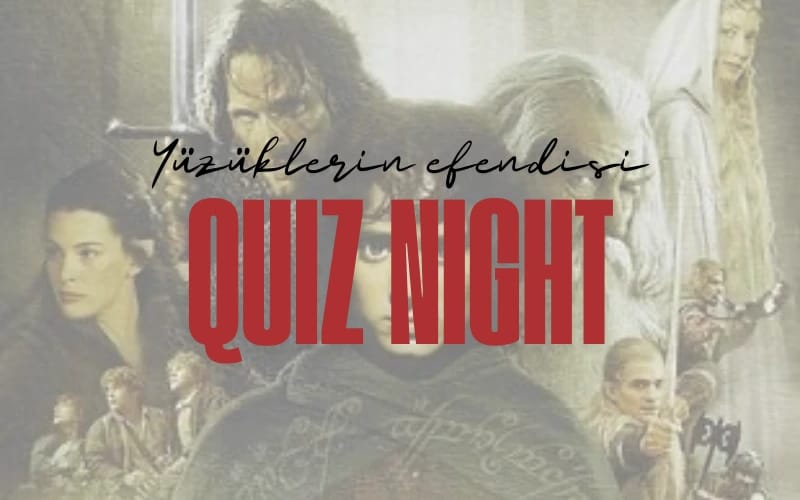 Yüzüklerin Efendisi Quiz Night poster