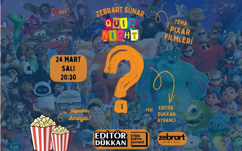 Zebrart Quiz Night - Pixar Filmleri