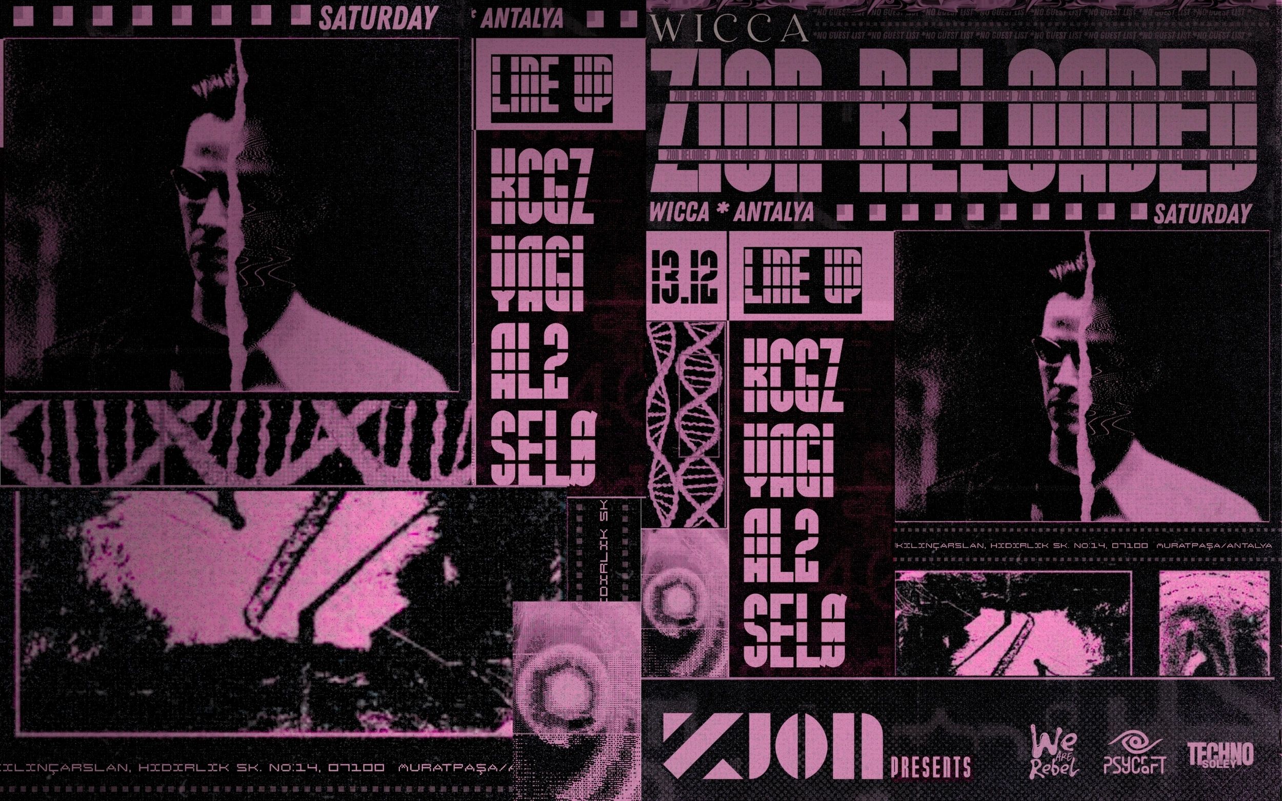 ZION RELOADED - Electronic Music at Wicca!