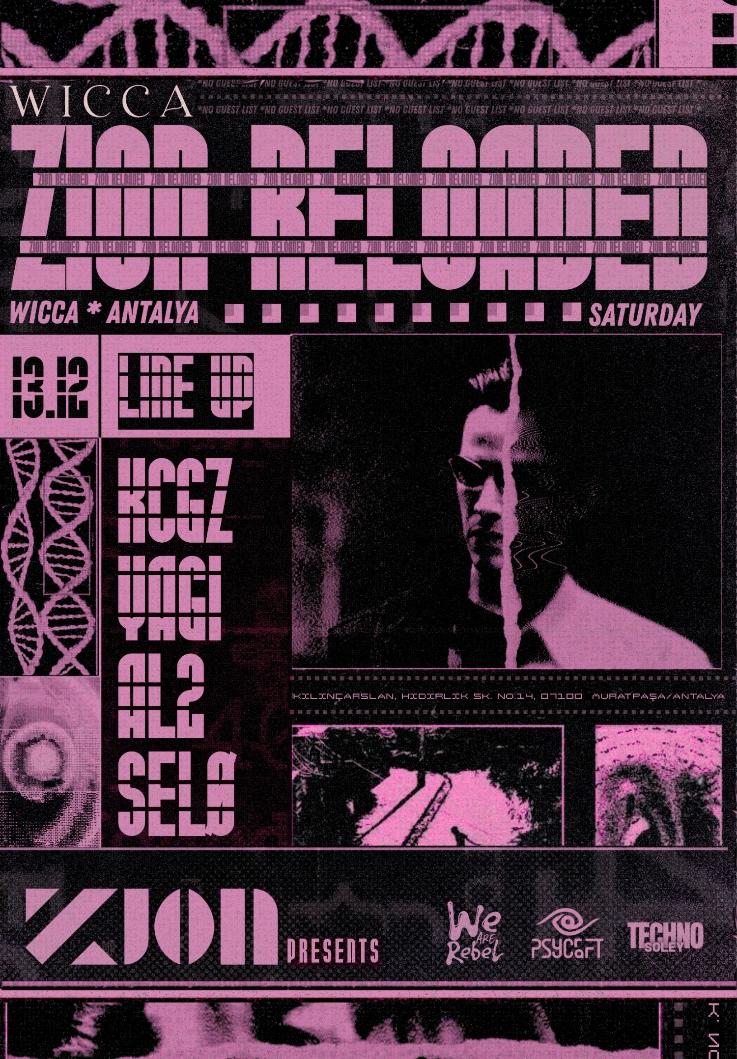 ZION RELOADED - Electronic Music at Wicca!