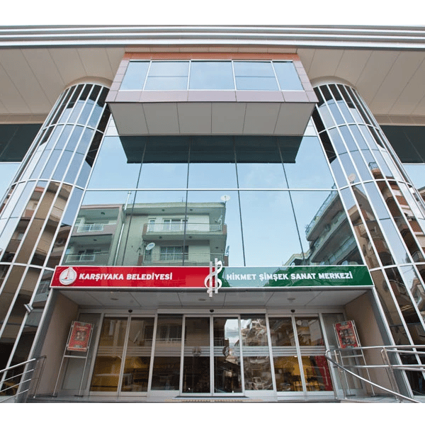 Karşıyaka Belediyesi Hikmet Şimşek Sanat Merkezi mekan logosu