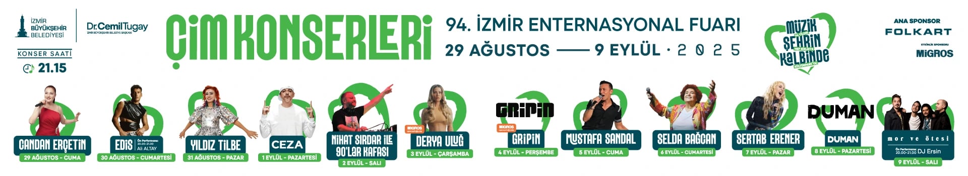 94. İzmir Enternasyonal Fuarı - Çim Konserleri