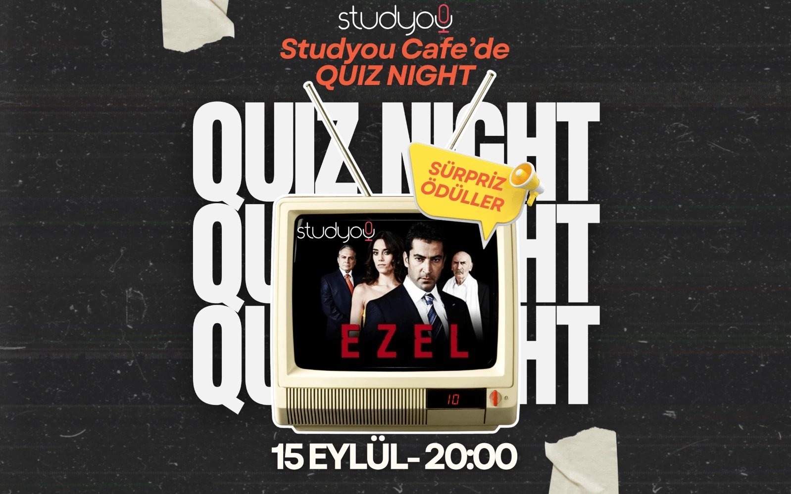 Studyou Cafe'de Quiz Night – EZEL Temalı Özel Gece poster