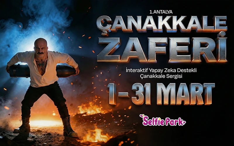 1. Antalya Çanakkale Zaferi İnteraktif Yapay Zeka Destekli Çanakkale Sergisi poster