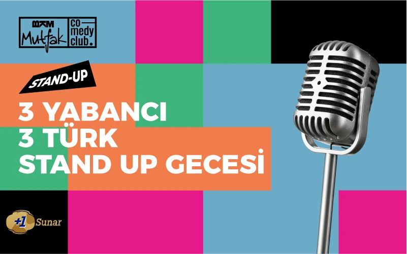 3 Yabancı 3 Türk Stand Up Gecesi
