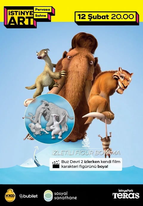 İzletili 3D Figür Boyama (Buz Devri)