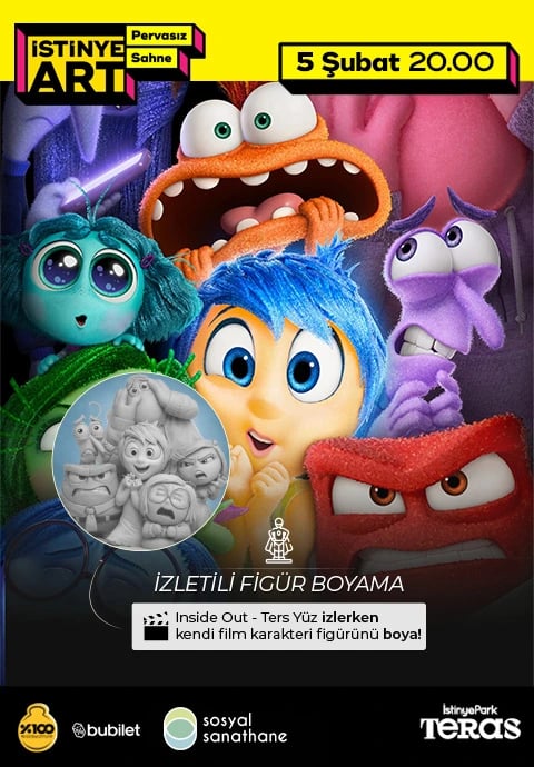 İzletili 3D Figür Boyama (Inside Out / Ters Yüz)