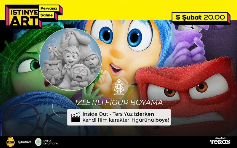 İzletili 3D Figür Boyama (Inside Out / Ters Yüz) poster