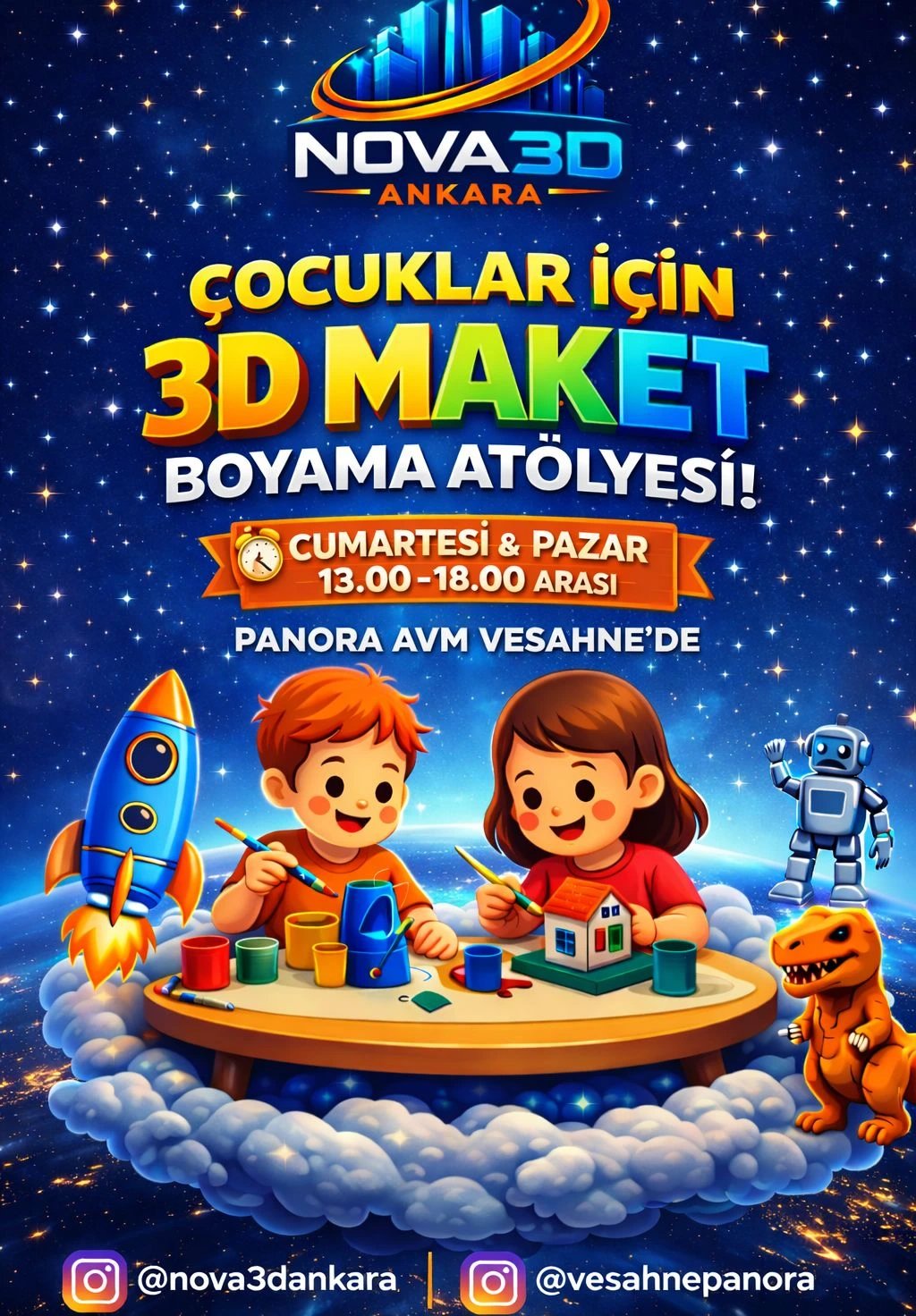 3D Maket Boyama Atölyesi