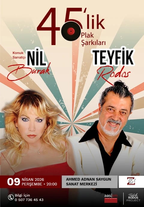 45'lik Plak Şarkıları - Teyfik Rodos - Nil Burak (Konuk Sanatçı)
