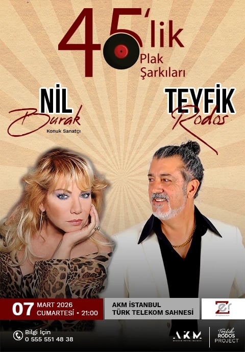 45'lik Plak Şarkıları - Teyfik Rodos - Nil Burak (Konuk Sanatçı)