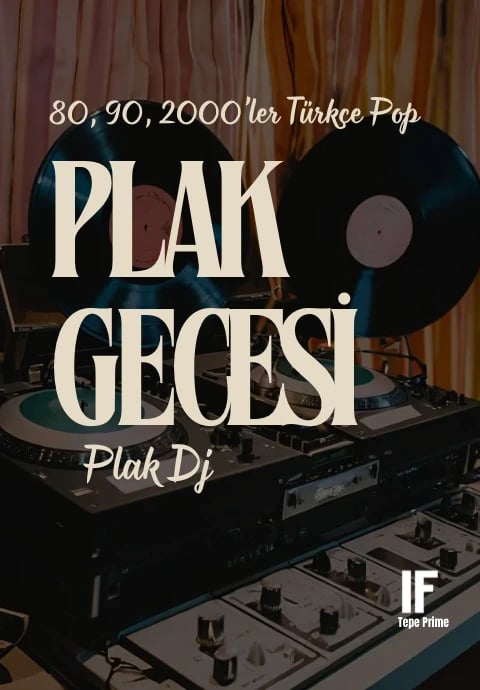80, 90, 2000'ler Türkçe Pop Plak Gecesi