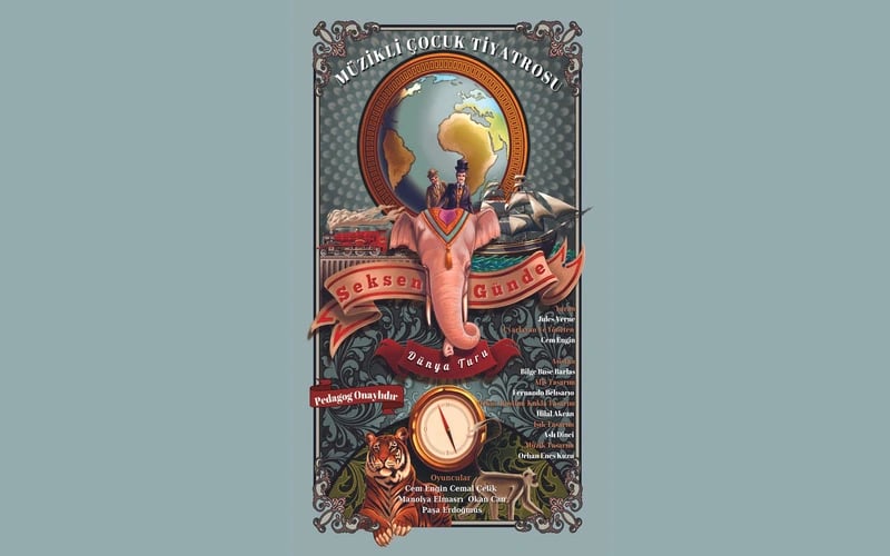 80 Günde Dünya Turu Çocuk Oyunu poster
