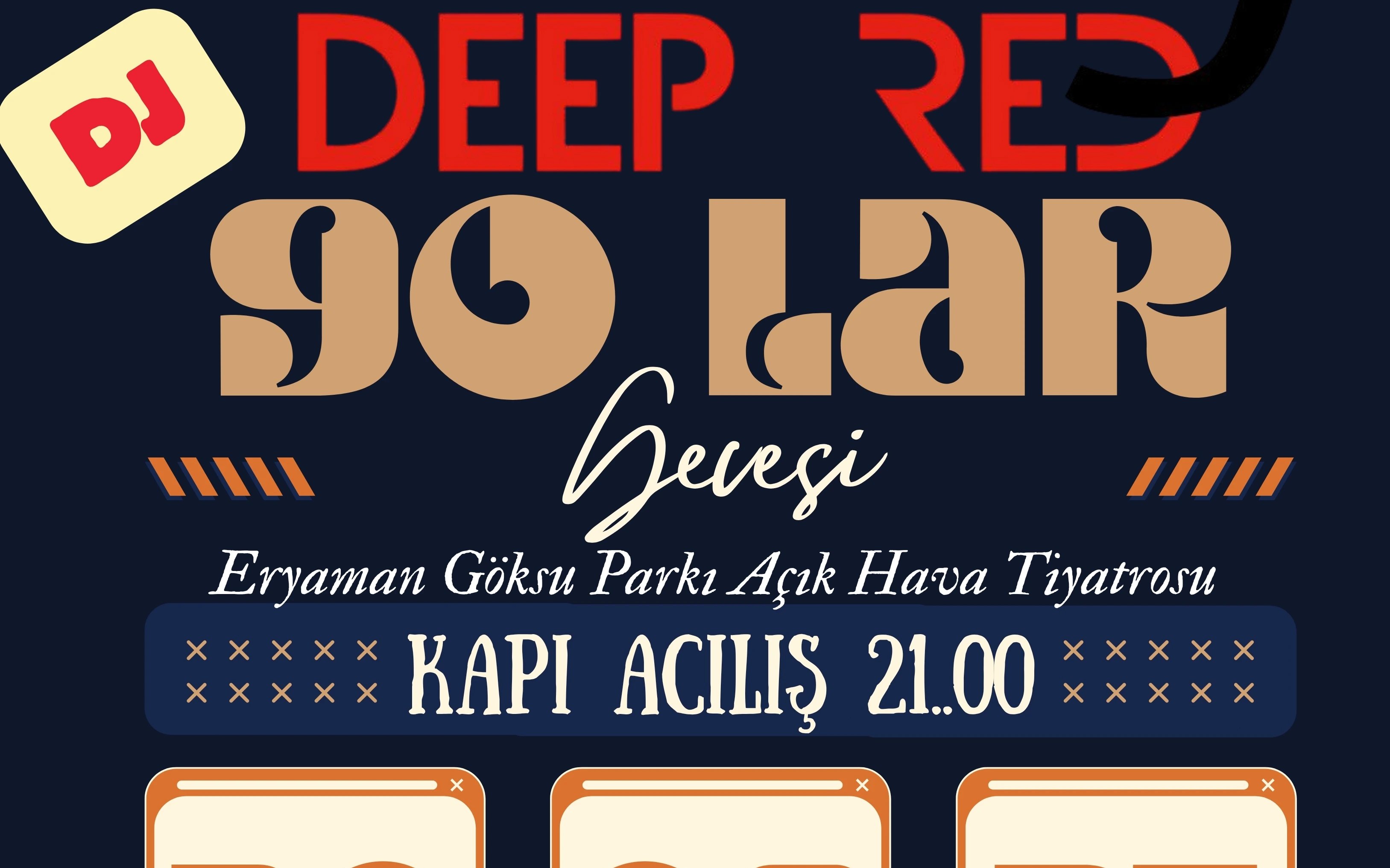 90' lar Gecesi & Dj DEEP RED Konseri poster
