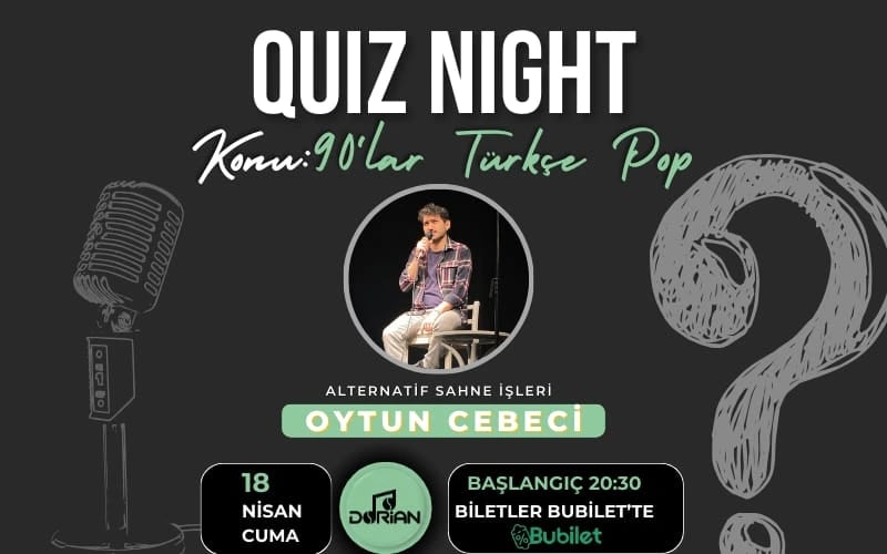 Quiz Night 90'lar Türkçe Pop