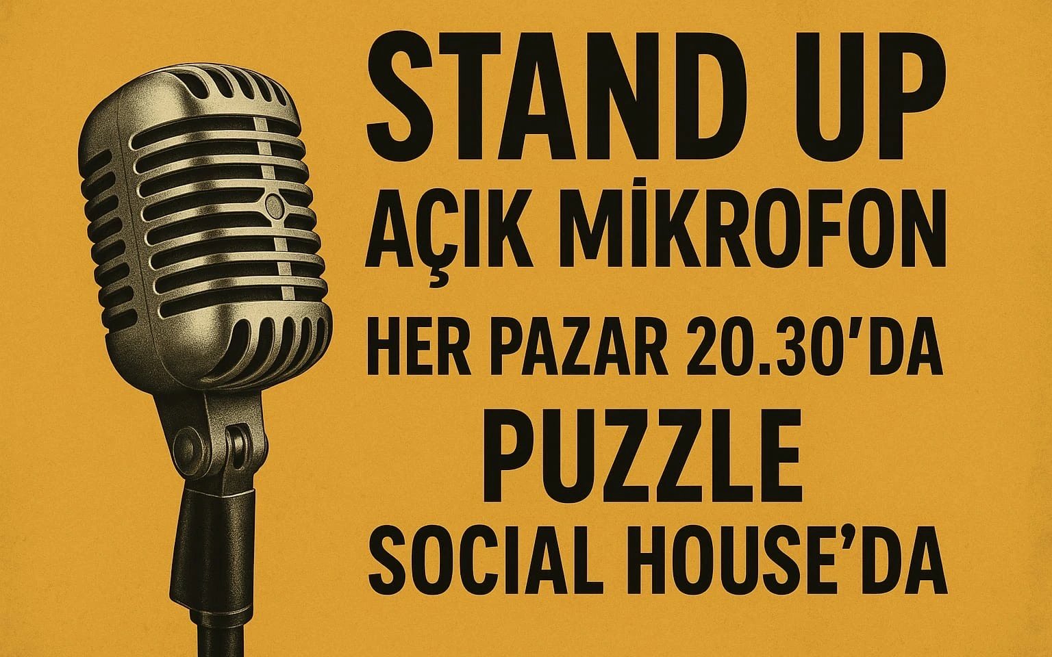 Açık Mikrofon Stand Up | Puzzle Social House