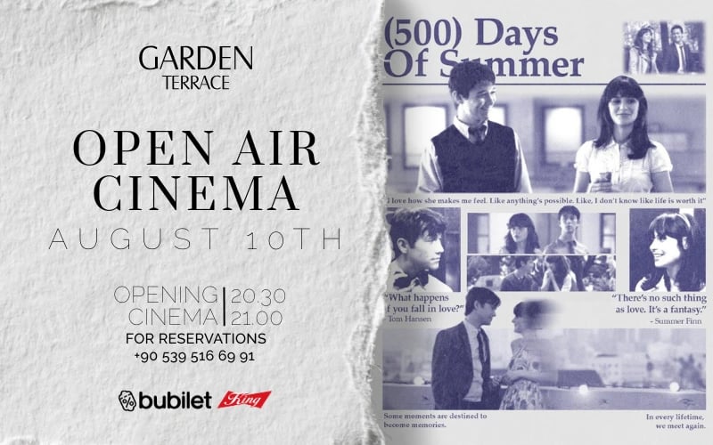 Açıkhava Sineması - 500 DAYS OF SUMMER poster