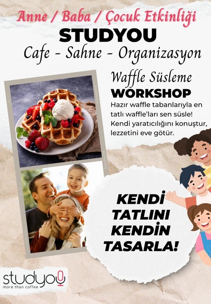 Aile Waffle Atölyesi – Kendi Waffle’ını Kendin Tasarla
