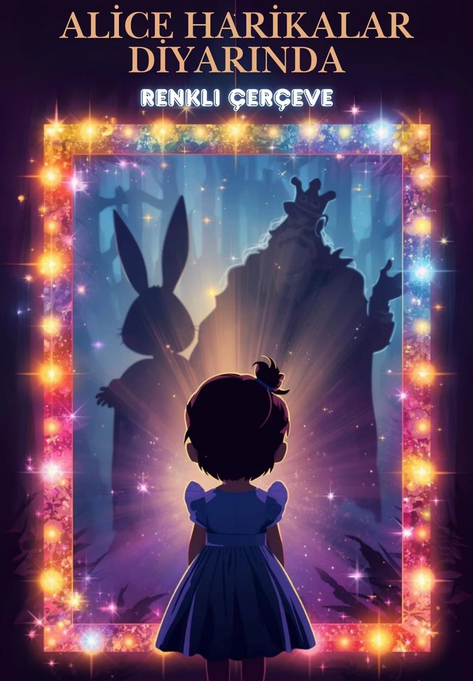 Alice Harikalar Diyarında Renkli Çerçeve