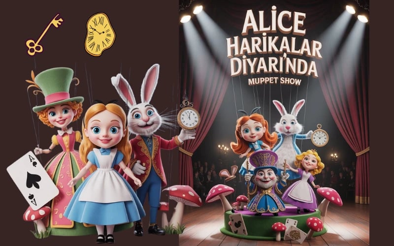 Alice Harikalar Diyarında "The Muppet Show" poster