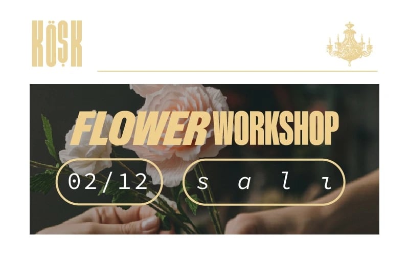 Autumn Flower Workshop poster