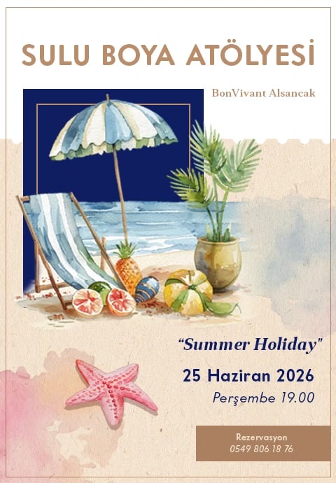 BonVivant Suluboya Atölyesi: Summer Vacation