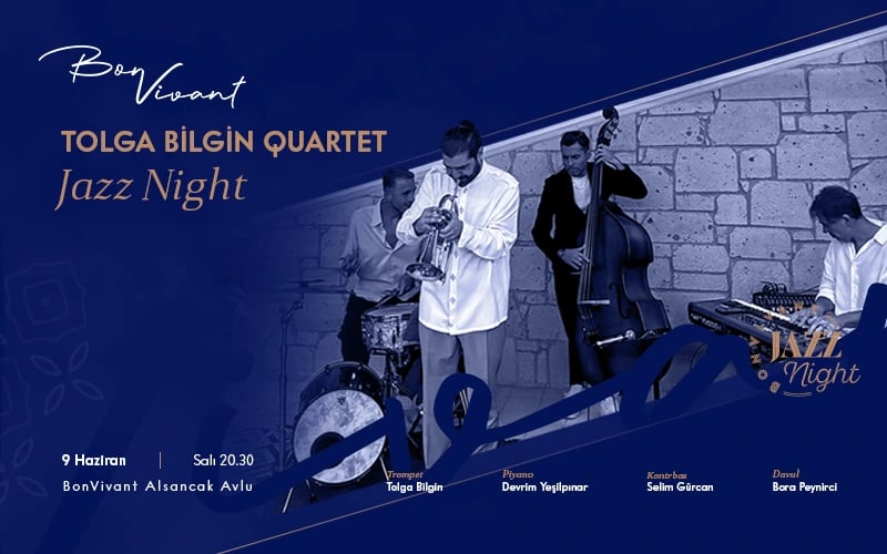 BonVivant Tolga Bilgin Quartet Jazz Night poster