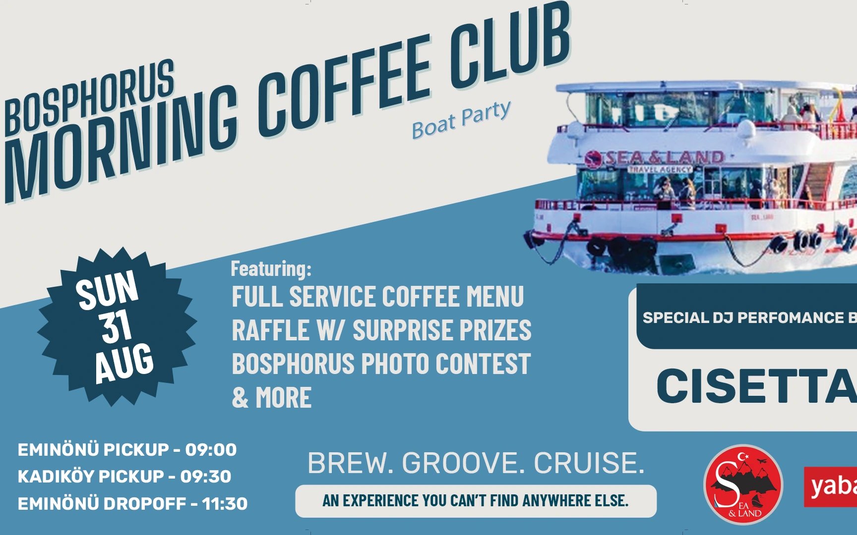 Bosphorus Morning Coffee ‘Club’ Tekne Partisi