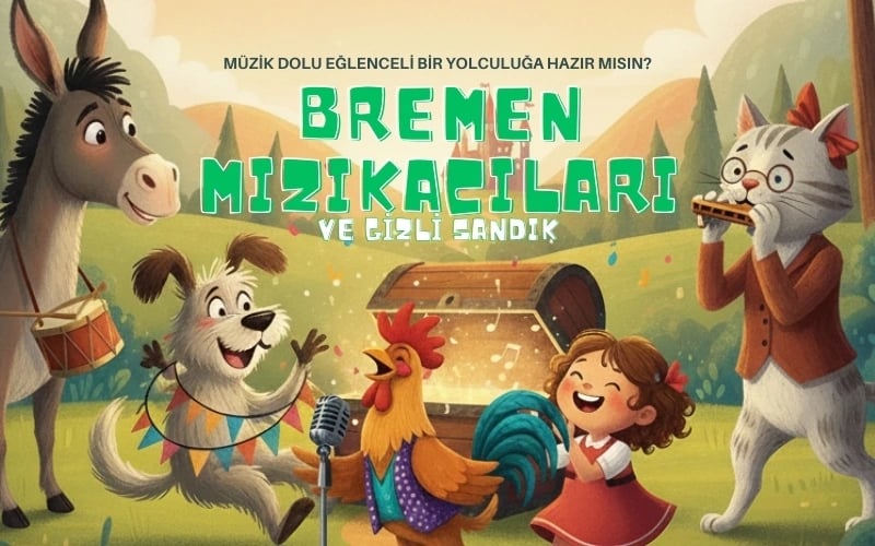Bremen Mızıkacıları ve Gizli Sandık Çocuk Oyunu poster