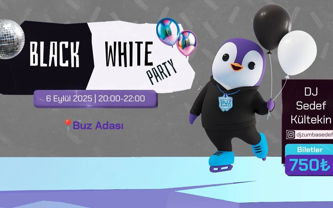 Buz Adası Black & White Party poster