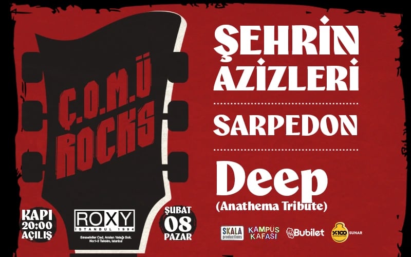 Ç.O.M.Ü ROCKS: Şehrin Azizleri, Sarpedon ve Deep (Anathema Tribute) poster