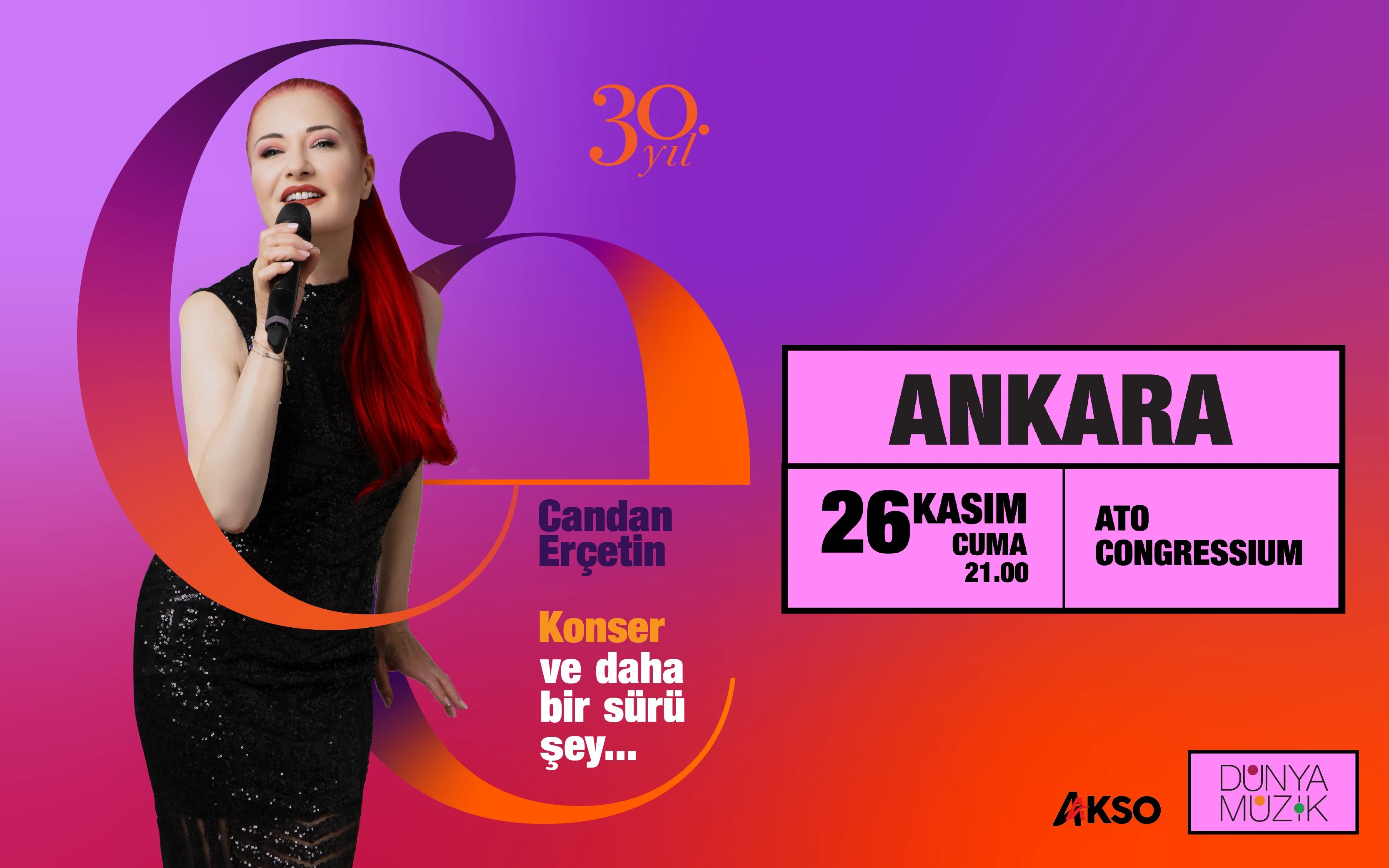 Candan Erçetin 30. Yıl Konseri  poster