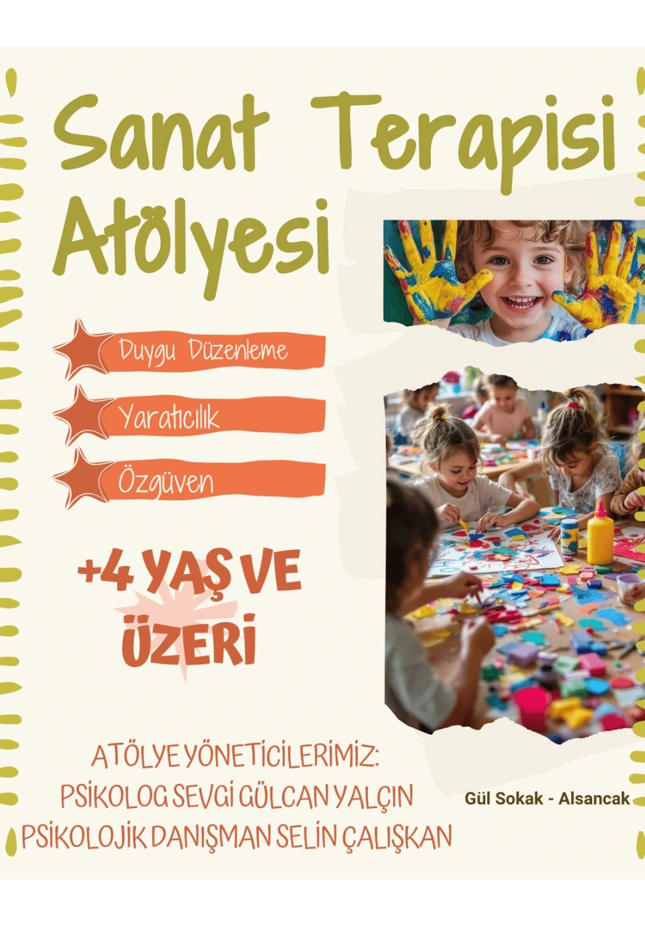 Çocuk Sanat Terapisi Atölyesi