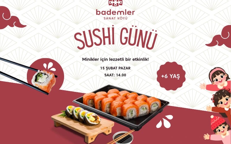Çocuklar İçin Sushi Yapım Etkinliği