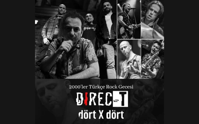 DIREC-T DÖRT X DÖRT “2000'ler Türkçe Rock Gecesi” poster