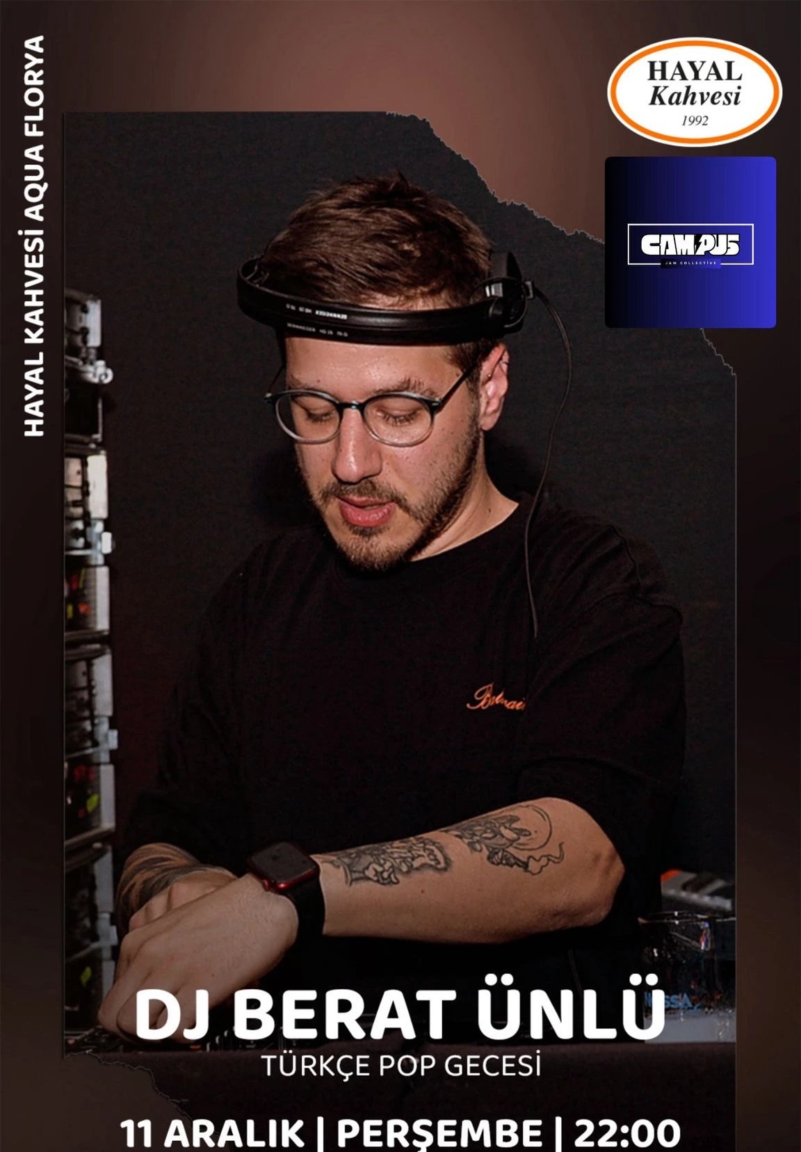 DJ Berat Ünlü ile Türkçe Pop Gecesi