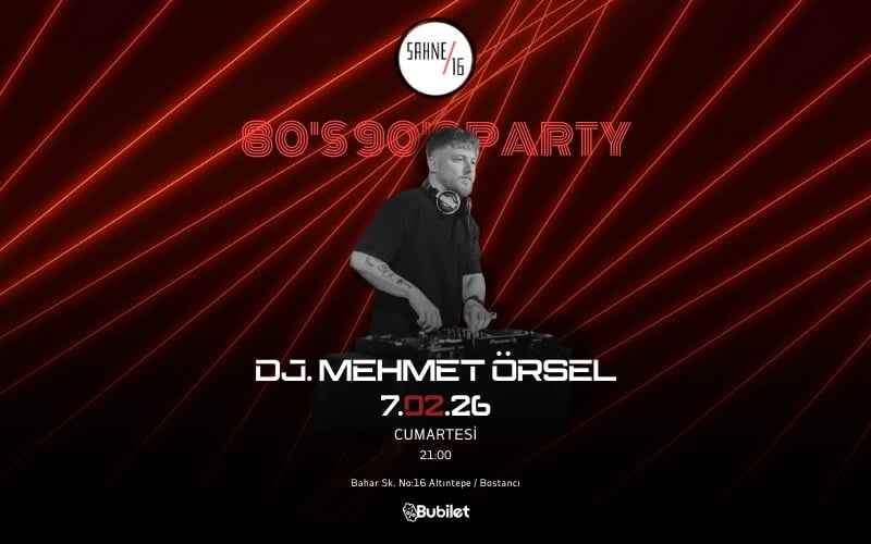 DJ Mehmet Örsel - 90’s-2000’s Parti poster