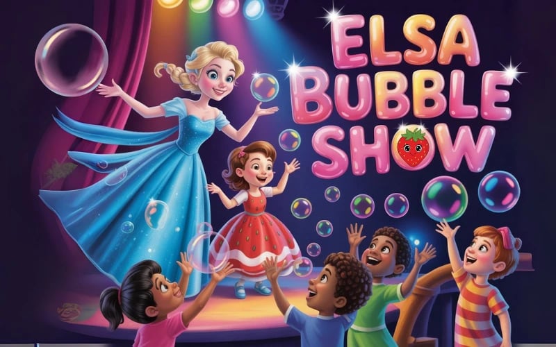 ELSA BUBBLE SHOW poster