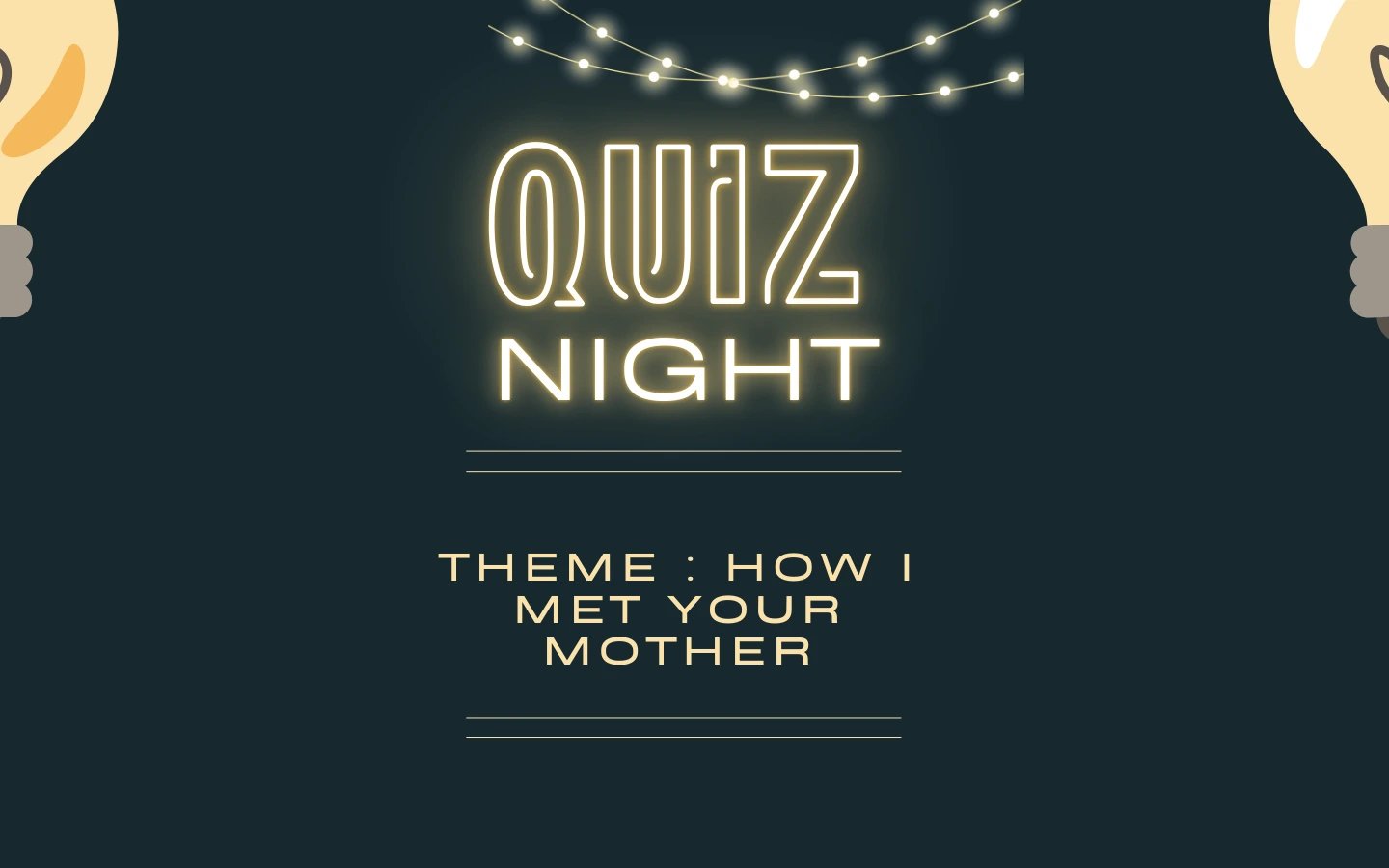 HIMYM Quiz Night  poster