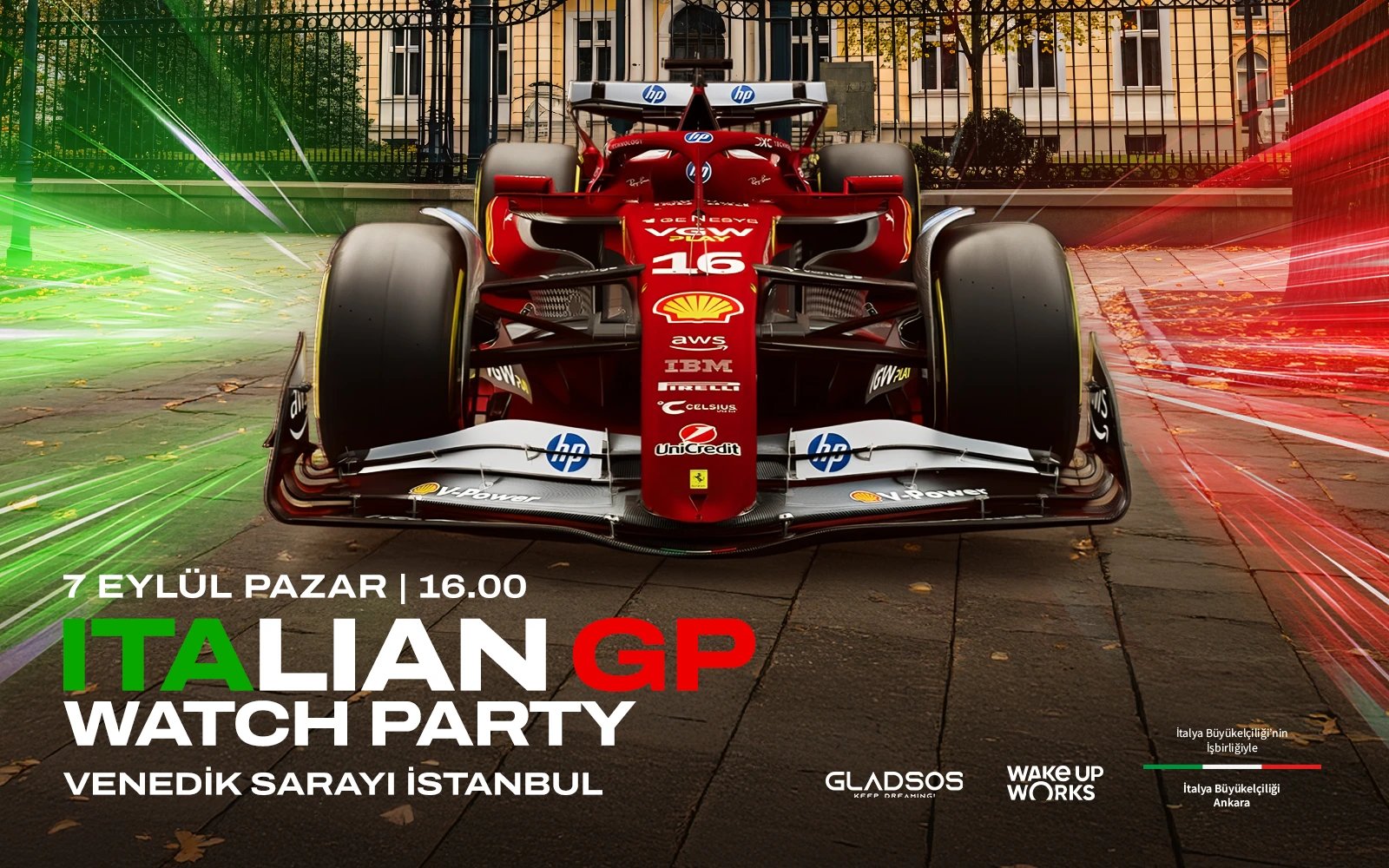 "Italian Gp Watch Party @Venedik Sarayı İstanbul"