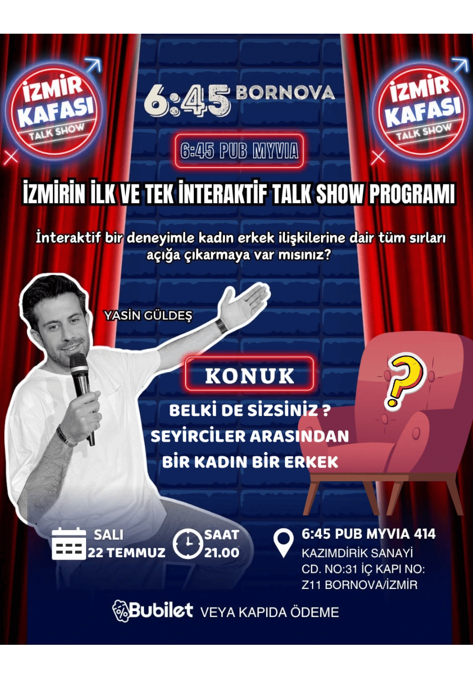 İzmir Kafası Talk Show 6:45 Pub Myvia
