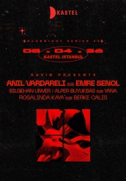 KASTEL w/ RAVINPRESENTS:ANIL VARDARELI b2b EMRE SENOL + BILGEHAN UNVER 