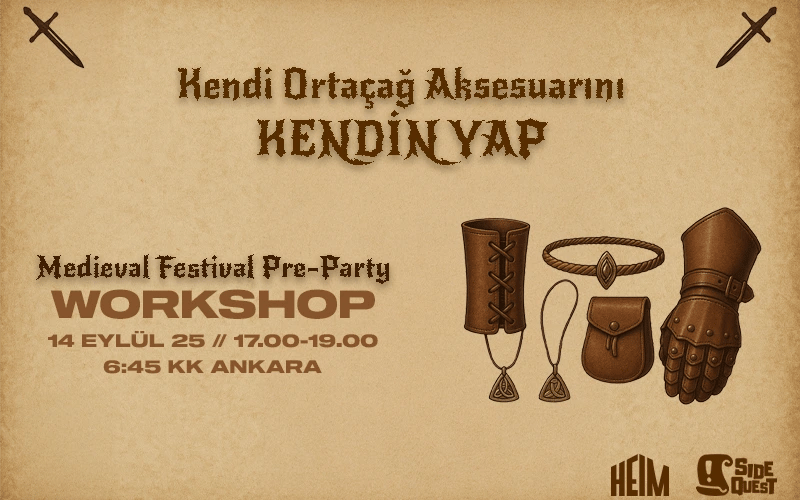 Kendi Ortaçağ Aksesuarını Kendin Yap Workshop